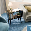 Ereteken ART Wooden Nightstand End Table Bed
