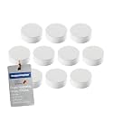 Ergo Large Magnets, Diameter 34 mm x 12.5 mm, Pack of 10 White