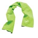 Ergodyne Chill Its 6602 Cooling Towel, Long Lasting Cooling Relief,Lime 29.50" x 0.50"