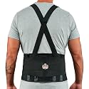Ergodyne ProFlex 1400UN Back Support Belt, 8.75" Spandex, Universal Size, Fits Waist 28"-46 inches, Black