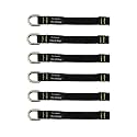 Ergodyne Squids 3700 Web Tool Tail Attachments, 6-Pack, 2 Pounds, Long Length|5.5,Black