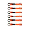 Ergodyne Squids 3700 Web Tool Tail Attachments, 6-Pack, 2 Pounds, Medium Length|4.5,Orange
