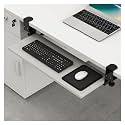 Ergonomic Keyboard Tray, Adjustable Pull-Out Keyboard Drawer with C-Clamp, Maple Finish, 55X24Cm for Home Office, Space-Saving Design, Improve Comfortcm(White Maple-75X24Cm(30X9In))