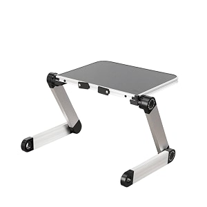 ergonomic monitor riser with adjustable legs space-saving desktop monitor stand sturdy furniture stable for professionals students home office study desk compact workspace black s