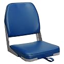ERGOSEAT Folding Low Back Blue Boat Seats Fishing Seat Fits Jon Bass