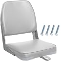 ERGOSEAT Folding Low Back Gray Boat Seats Fishing Seat Fits Jon Bass