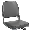 ERGOSEAT Folding Low Back Gray Boat Seats Fishing Seat Fits Jon Bass