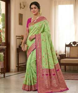 erika Woven Banarasi Silk Blend Art Silk