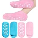 Anti Crack Half-Length Silicone Foot Protector Moisturizing Silicone Socks Suitable for Men &amp; Women Foot-Care, Heel Cracks and Heel Pain (Multicolor, Pack of 1)