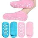 Anti Crack Half-Length Silicone Foot Protector Moisturizing Silicone Socks Suitable for Men & Women Foot-Care, Heel Cracks and Heel Pain (Multicolor, Pack of 2)
