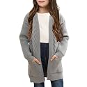 Ermonn Girls Kids Open Front Cardigans Sweaters