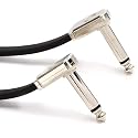 Ernie Ball Flat Ribbon Patch Cable, 12in, Black (P06227)