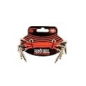 Ernie Ball Flat Ribbon Patch Cable 3 Inch - Red - 3 Pack