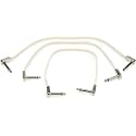 Ernie Ball Flat Ribbon Patch Cable 3-Pack, 12in, White (P06386)