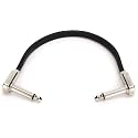 Ernie Ball Flat Ribbon Patch Cable, 6in, Black (P06226)