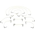 Ernie Ball Flat Ribbon Patch Cable Pedalboard Multi-Pack, White (P06387)