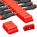 Ernst Manufacturing Screwdriver Pro - Modular Organizer for Screwdriver Sets, with Magnetic Base - Made in the USA (Red, 13-Tool)