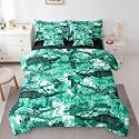 Erosebridal Camo Tanks Green Full Comforter Set 7 Pieces