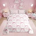Erosebridal Cute Pink Bows Full Comforter Set for Girls Teen Kids,Pink Ballet Ballerina Bedding Set Room Decor,Kawaii Pink Bow Quilt Set Princess Bowtie Bedding Comforter Sets,2 Pillowcases