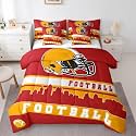 Erosebridal Football 7 Pcs Comforter Set Football Fans Bedding King
