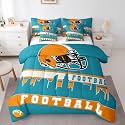 Erosebridal Football 7 Pcs Comforter Set Football City Bedding Twin