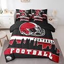 Erosebridal Football 7 Pcs Comforter Set Football Fans Bedding Full
