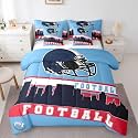Erosebridal Football 7 Pcs Comforter Set Football Fans Bedding Full
