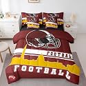 Erosebridal Football 7 Pcs Comforter Set Football Fans Bedding King