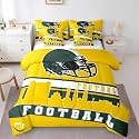 Erosebridal Football 7 Pcs Comforter Set Football Fans Bedding Twin