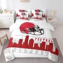 Erosebridal Football City 7 Pcs Comforter Set Football Bedding Boys Twin
