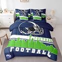Erosebridal Football City 7 Pcs Comforter Set Football Bedding Boys Twin