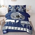 Erosebridal Football City 7 Piece Comforter Set Bedding Boys Queen