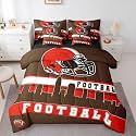 Erosebridal Football City 7 Piece Comforter Set Bedding Boys Twin