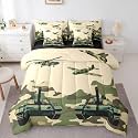 Erosebridal Military Green Camo Comforter Set Queen Size 7 Pieces