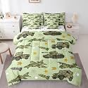 Erosebridal Tanks Green Comforter Set Queen Size 7 Pieces