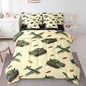 Erosebridal Tanks Yellow Green Full Comforter Set 7 Pieces
