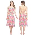 EROTISSCH Women39s Floral Printed Polyester Backless Cami