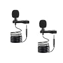 Pro Professional Y41 Collar Mic for YouTube Grade Lavalier Microphone Easy Clip On System ­ Perfect for Recording Voice/Video Conference/Podcast/i-Phone/Android (2-PCS)