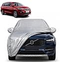 Ertiga 100% Waterproof Car Cover | Dustproof Sun Protection Cover | Soft Cotton Lining | Triple Stitched | Mirror Pocket | Antenna Pocket | All Weather Body Cover (Silver with Yellow Piping)