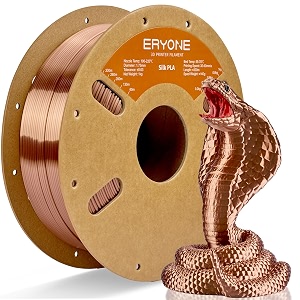 eryone silk pla filament for 3d printer shiny glossy pla silk filament 175mm - 003mm 1kg 21lbsspool coffee gold