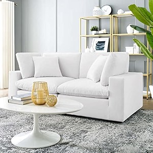 es espinho stella solid sal wood velvet upholstered 2 seater sofa set for living room off white color