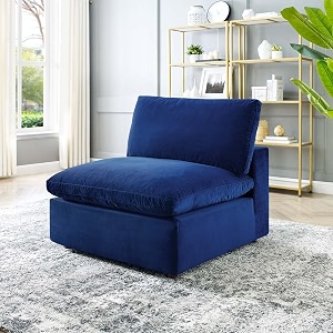 es espinho stella solid sal wood velvet upholstered 1 seater without handle sofa set for living room royal blue color