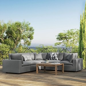 es espinho stella solid sal wood fabric upholstered 4 seater symmetrical orientation modular sectional corner l shape sofa set for living room grey color