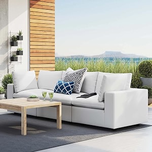 es espinho stella solid sal wood fabric upholstered 3 seater sofa set for living room milky white color