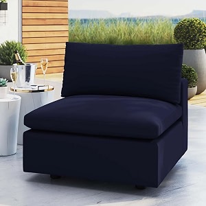 es espinho stella solid sal wood fabric upholstered 1 seater without handle sofa set for living room navy blue color