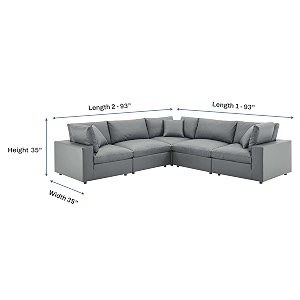 es espinho stella 5 seater solid wood fabric corner sectional interchangeable l shape sofa set for living room beige