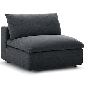 es espinho stella solid sal wood fabric upholstered 1 seater without handle sofa set for living room dark grey color