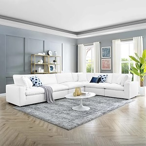 es espinho stella solid sal wood fabric upholstered 5 seater right hand side facing modular sectional corner l shape sofa set for living room white color