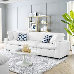 es espinho stella solid sal wood fabric upholstered 3 seater sofa set for living room white color