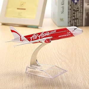 diecast metal aeroplane scale model size -16 cm -1pc - for display only air asia